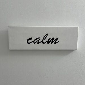 Calm Wall Art - Black and White Canvas